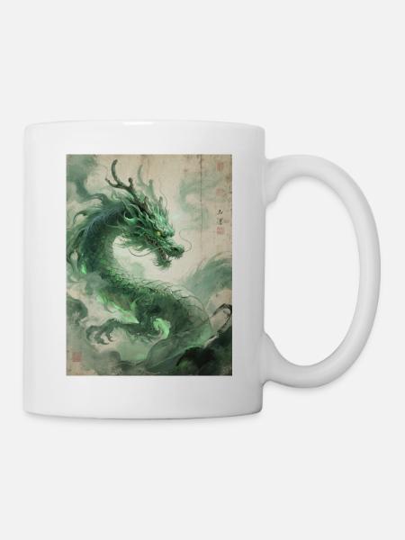 The Rise of the Dragon: Qinglong - Eastern Prosperity - Mug - white