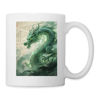 Le Gardien d'Émeraude : Qinglong - Force Éternelle - Mug blanc - blanc - Droite