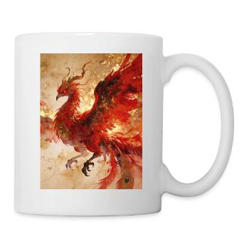 Le Souverain Solaire : Phénix (Fenghuang) - Harmon - Mug blanc - blanc - Droite