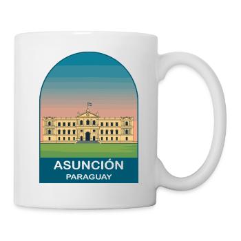 Asuncion Paraguay Vintage City Travel Poster - Mug - white - Right