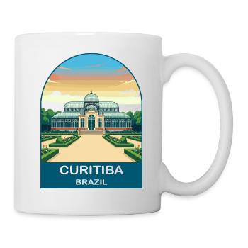 Curitiba Brazil Botanical Garden Travel Poster - Mug - white - Right