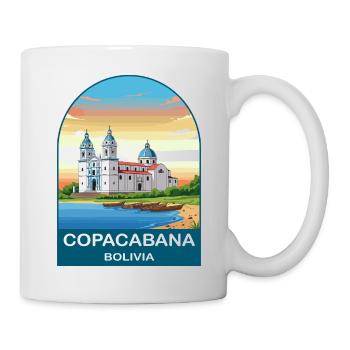 Copacabana Bolivia Lake Titicaca Travel Poster - Mug - white - Right