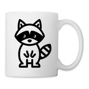 raton laveur - Mug blanc - blanc - Droite