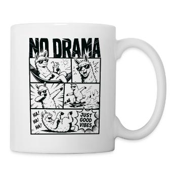 No Drama Just Vibes Lama - Mug - white - Right