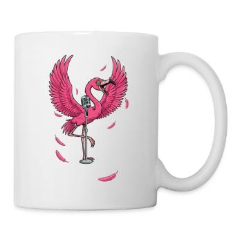 Spectacle de Pink Flamingo sur scène - Mug blanc - blanc - Droite