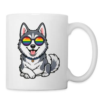 LGBT Pride Month - Cute Husky - Mug - white - Right