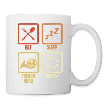 Eat Sleep French Horn Repeat - Mug - white - Right