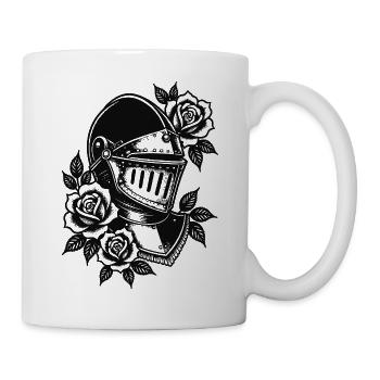 Rosebound Knight Helmet - Mug - white - Right