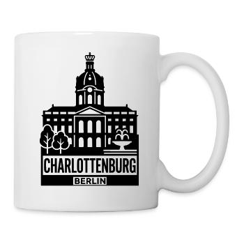 Berlin Charlottenburg Silhouette - Tasse - Weiß - Rechts
