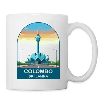 Colombo Sri Lanka Lotus Tower Modern Travel Art - Mug - white - Right