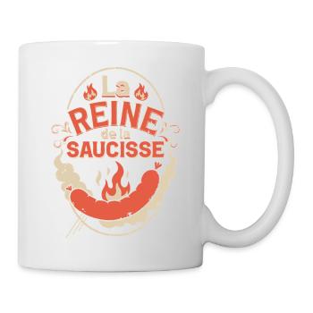 Reine de la Saucisse - Mug blanc - blanc - Droite