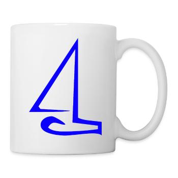 Voile - Mug blanc - blanc - Droite