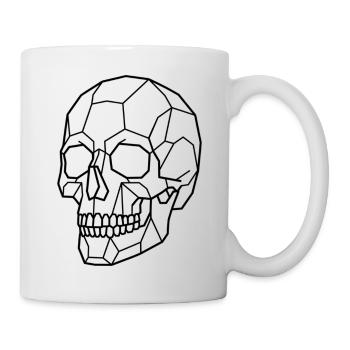Geometric Skull - Tasse - Weiß - Rechts