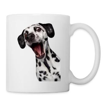 Dalmatien Étonné Portrait - Mug blanc - blanc - Droite