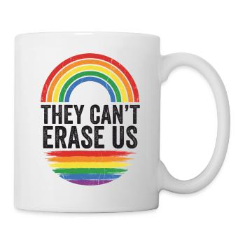 LGBTQ Pride Month - They Cant Erase Us - Mug - white - Right