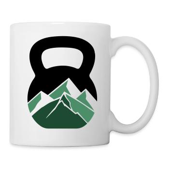 Mountain Kettlebell – Outdoor Fitness - Lift Mountains - Mug - white - Right