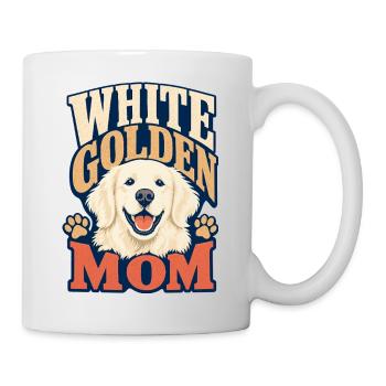 White Golden Retriever Mom Dog Lover - Tasse - Weiß - Rechts