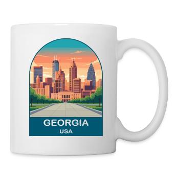 Georgia USA Vintage Travel Poster Art - Mug - white - Right