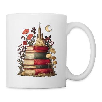 Books Stacks of books - Mug - white - Right
