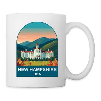New Hampshire USA Vintage Poster Art - Mug - white - Right