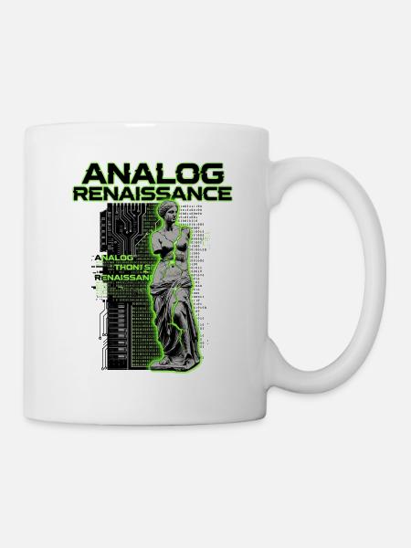 Analog Renaissance Cyberpunk - Tasse - Weiß