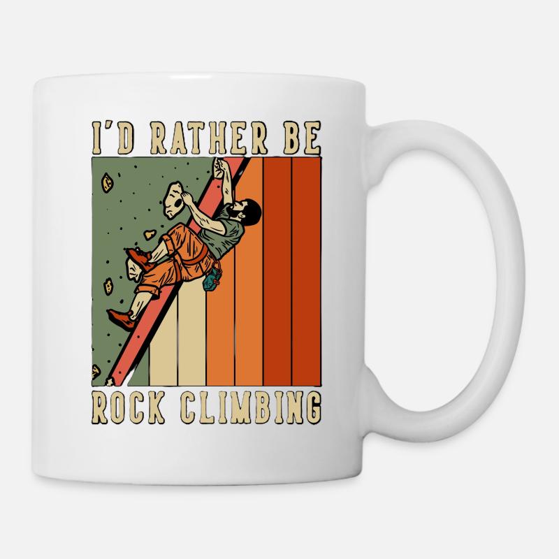 Rock_Climbing - Tasse - Weiß