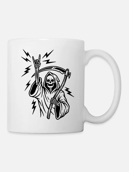 Hard Rock Hand - Tasse - Weiß