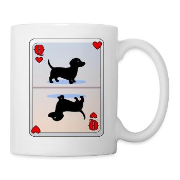 Card Game Card Dachshund - Mug - white - Right