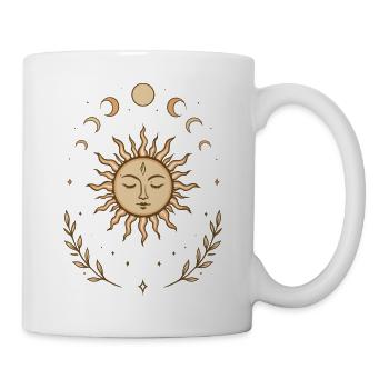 Mittsommer Sonne – Spirituelles Symbol - Tasse - Weiß - Rechts