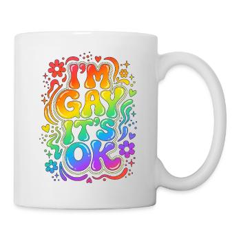 I'm gay it's ok - Mug - white - Right