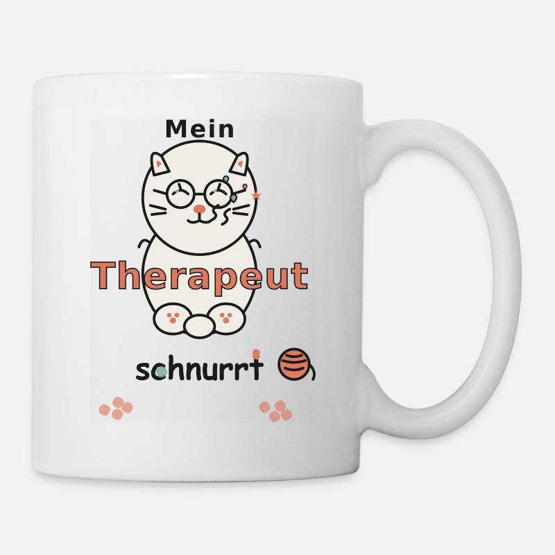 MEIN THERAPEUT SCHNURRT - Tasse - Weiß