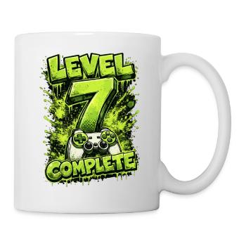 Maillot Gamer Complet Niveau 7 – Green Gaming - Mug blanc - blanc - Droite