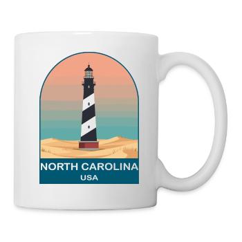 North Carolina USA Vintage-Reiseplakat - Tasse - Weiß - Rechts