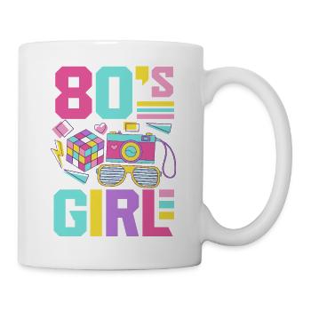 Retro Back to the 80s Vintage Design - Mug - white - Right