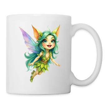 Green Fairy of Leaves and Wings - Mug - white - Right