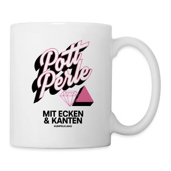 Pott Perle mit Ecken und Kanten - Tasse - Weiß - Rechts