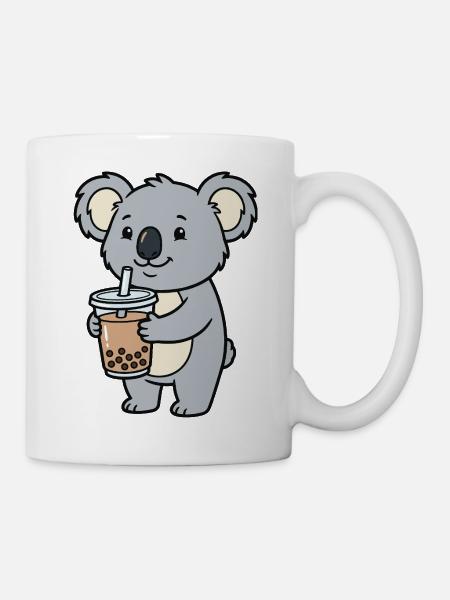 Koala-Bubble-Tea - Tasse - Weiß