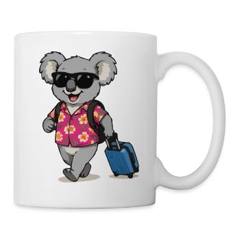 Koala Traveler in Hawaiian Look - Mug - white - Right
