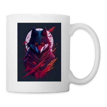 Blutmond Wolfsgeist - Tasse - Weiß - Rechts