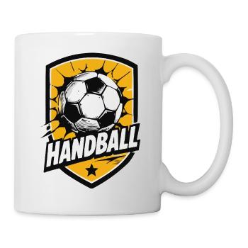 Handball Shield Explosion - Tasse - Weiß - Rechts