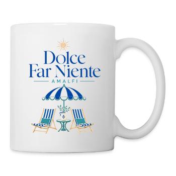 Amalfi Coast Dolce Far Niente Italian Summer - Tasse - Weiß - Rechts