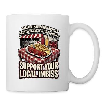 Kulinarischer Arbeiter - Tasse - Weiß - Rechts