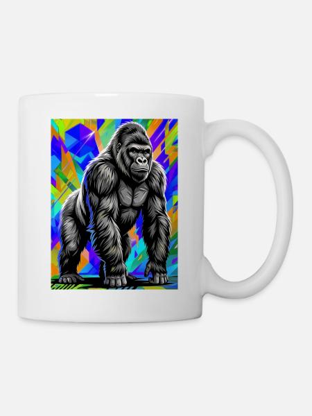 Gorilla - Tasse - Weiß