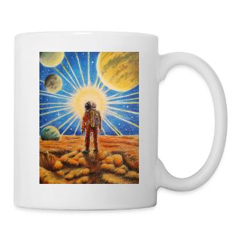 Astronaut on Mars - Mug - white - Right