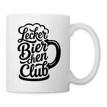 Lecker Bierchen Club - Tasse - Weiß - Rechts