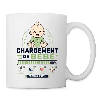 Chargement De Bébé Presque Prêt 99% - Mug blanc - blanc - Droite