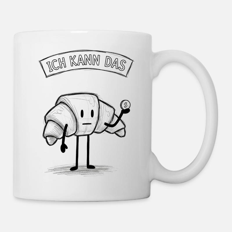 Ich Kann Das Croissant Held - Tasse - Weiß