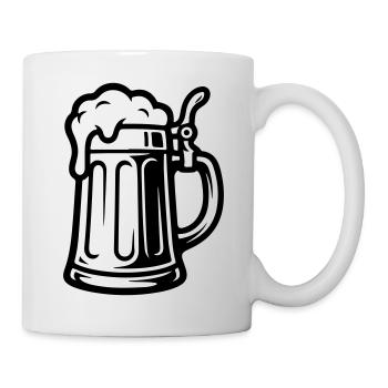 Bière Beer Symbol Beer - Mug blanc - blanc - Droite