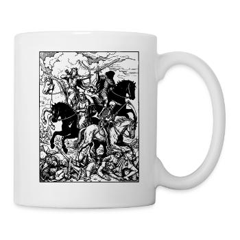 Four riders of the Apocalypse - Mug - white - Right