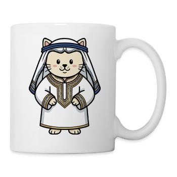 Katze Araber - Tasse - Weiß - Rechts